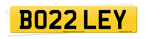 Registration number BO22 LEY
